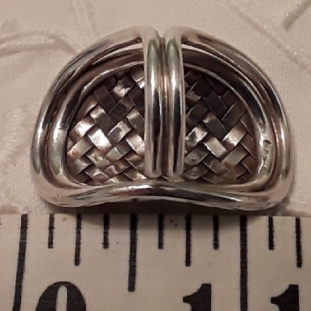 New 925 Solid Sterling Braided Handcrafted Ring S… - image 3